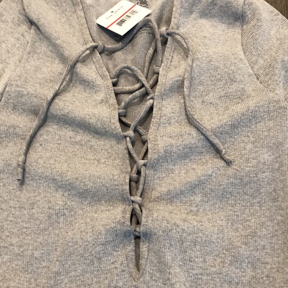 Free People Intimately Lace Up top - Picture 3 of 4